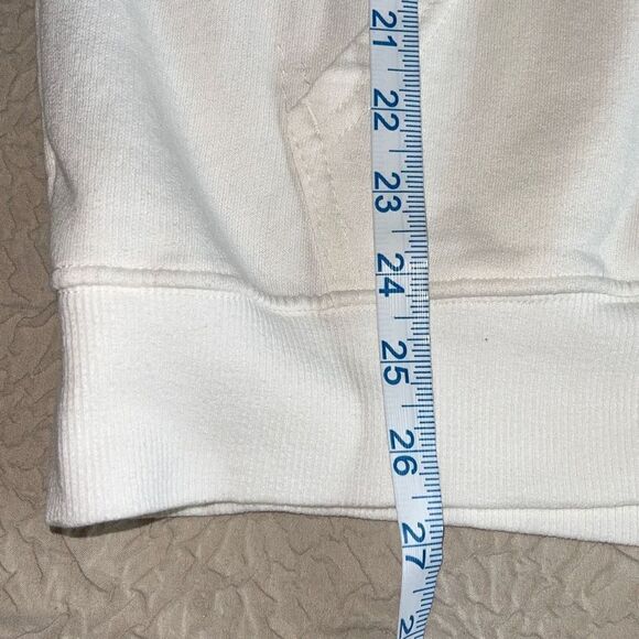 Friends Womens Pullover Hoodie Sweatshirt Long Sleeve Drawstring White Small - Picture 7 of 7